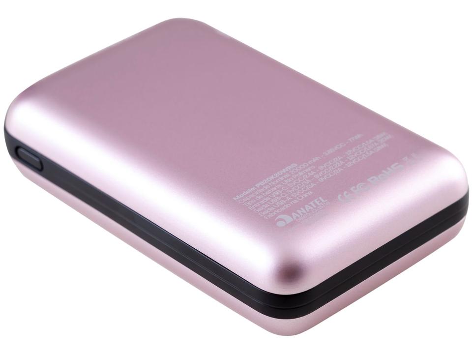 Carregador Portátil/Power Bank Geonav 20.000 mAh com 1 Cabo USB-C PB20K20WRG - 1