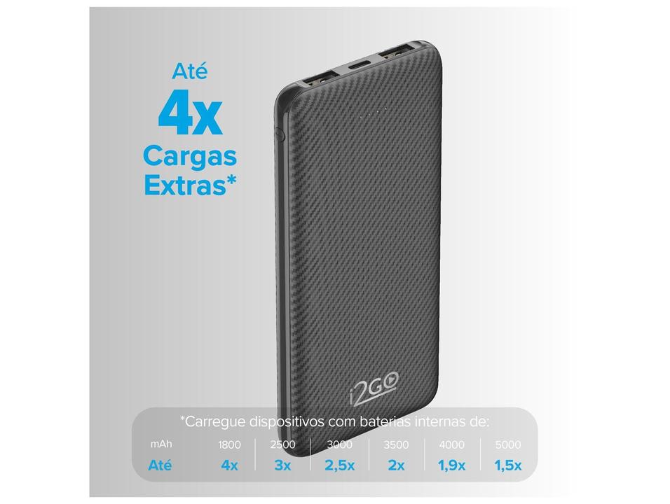 Carregador Portátil/Power Bank i2GO I2GBAT013 10.000mAh - 3