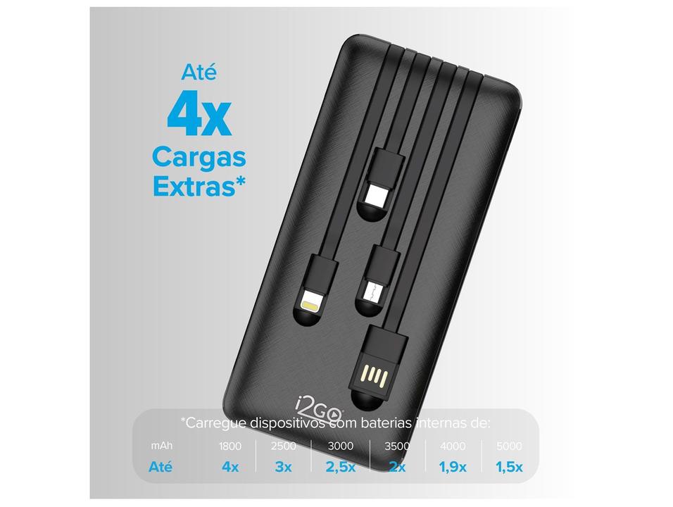 Carregador Portátil/Power Bank i2GO I2GBAT014 10.000mAh - 1