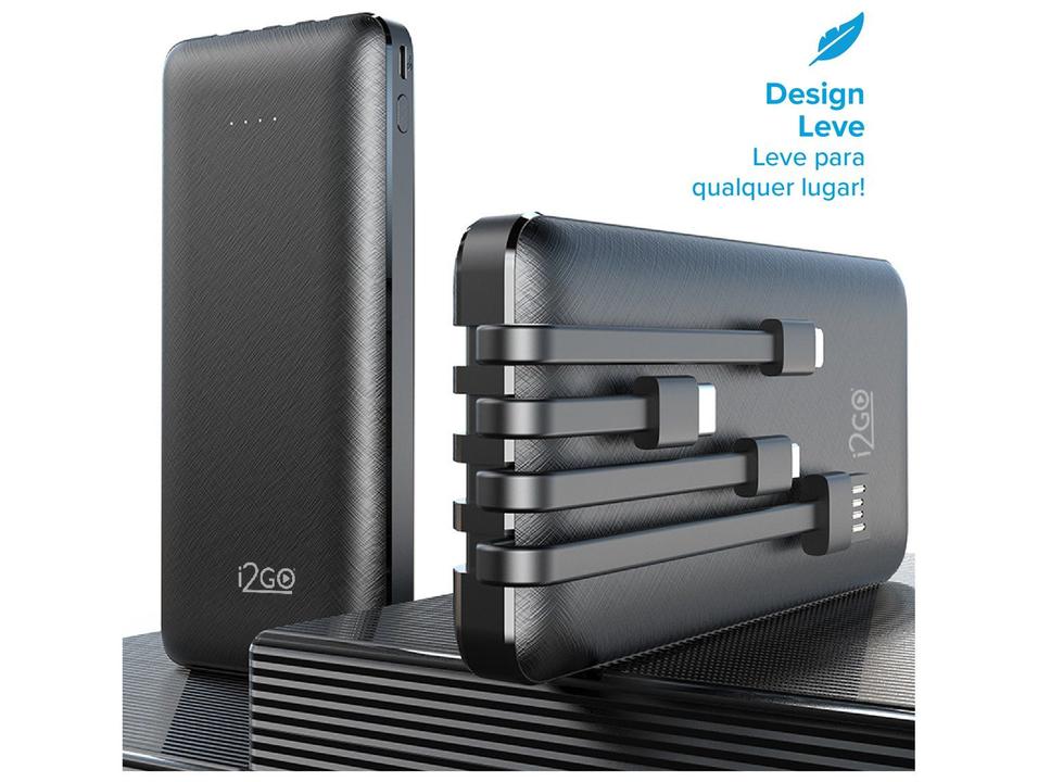 Carregador Portátil/Power Bank i2GO I2GBAT014 10.000mAh - 5