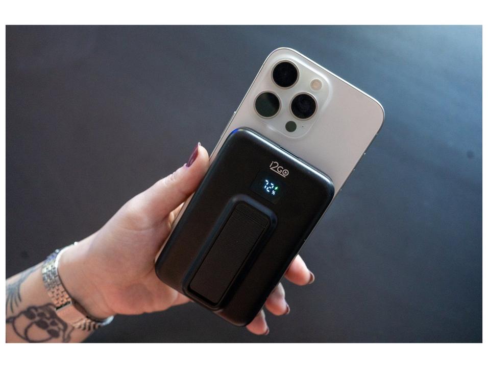 Carregador Portátil/Power Bank i2GO PROBAT027 por Indução 10.000mAh - 4