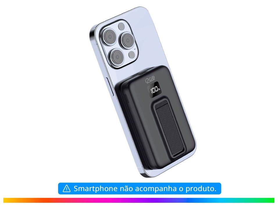 Carregador Portátil/Power Bank i2GO PROBAT027 por Indução 10.000mAh - 16