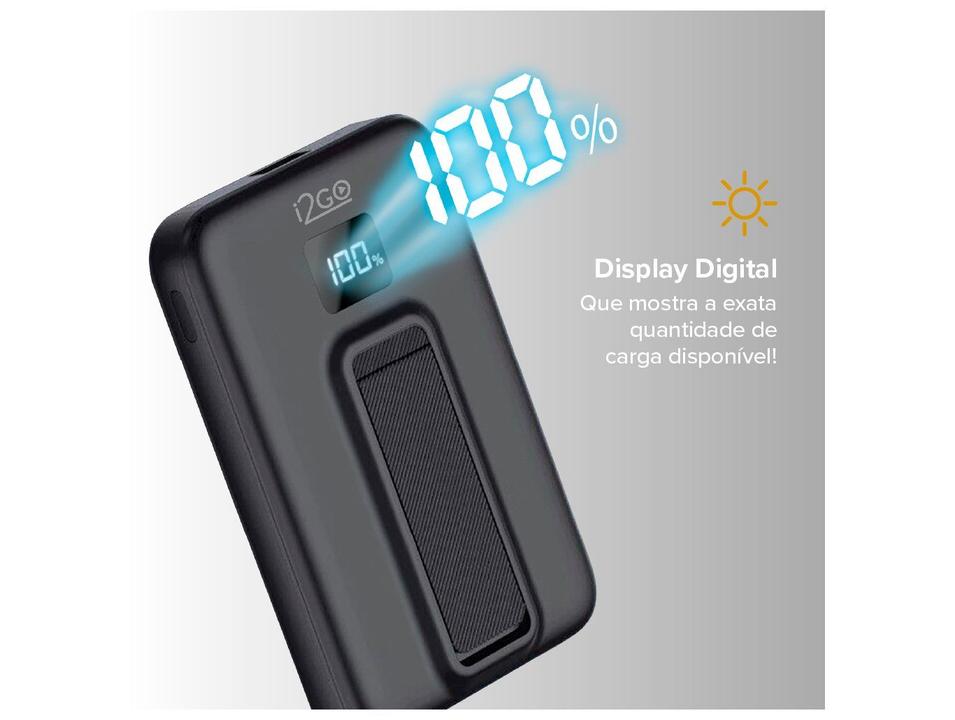 Carregador Portátil/Power Bank i2GO PROBAT027 por Indução 10.000mAh - 7