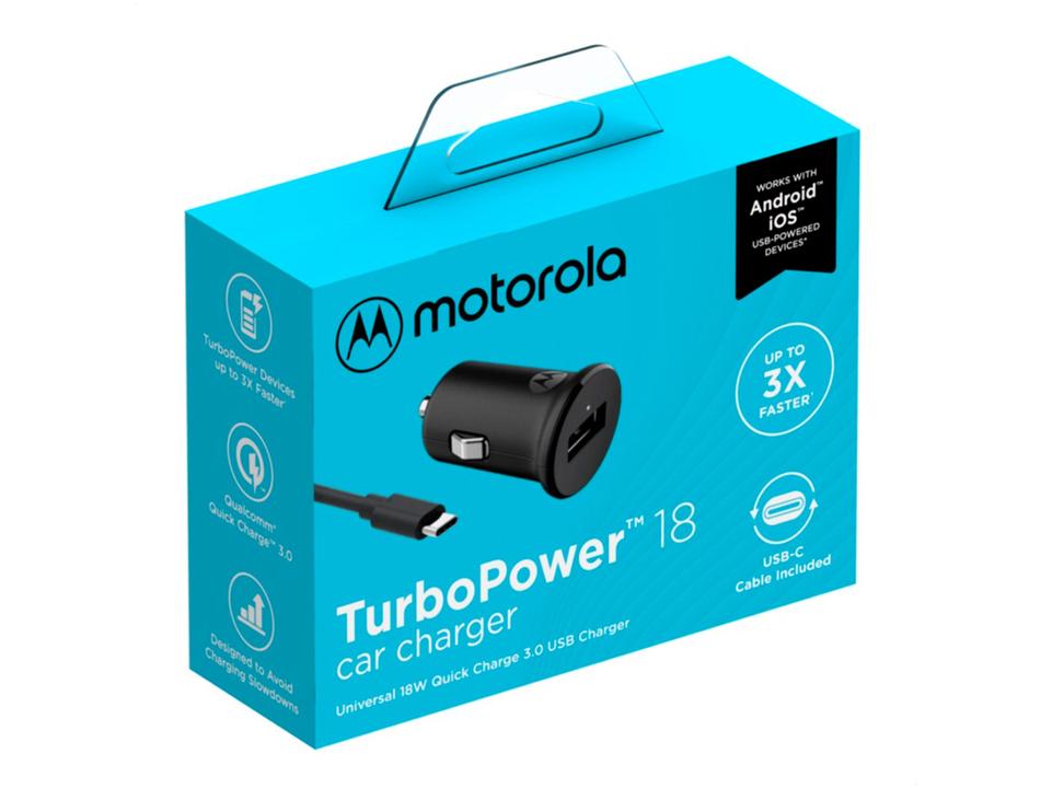 Carregador Veicular Universal Motorola Turbo Power - 5