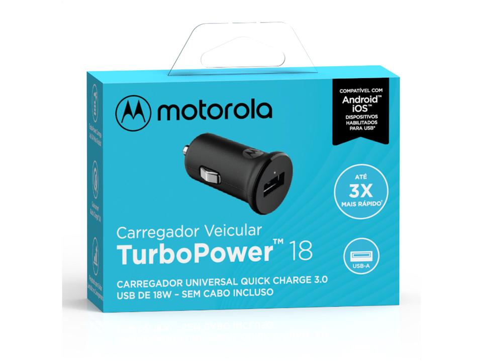 Carregador Veicular Universal Motorola Turbo Power - 6