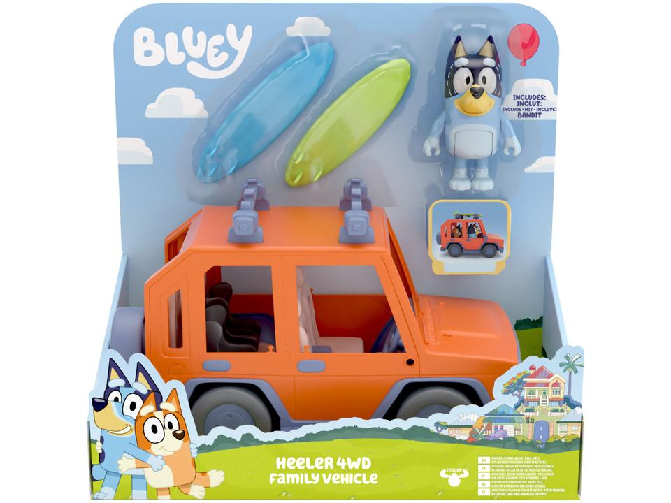 Carrinho Bluey Família 4WD Heeler Candide - 4