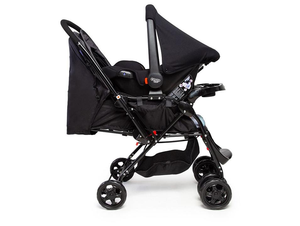 Carrinho de Bebê Alça Reversível com Base e Bebê Conforto Cosco Kids Reverse Trio até 15kg - 7