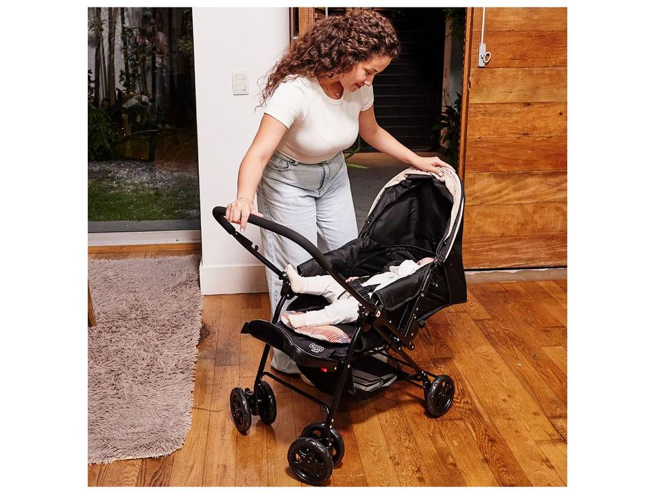 Carrinho de Bebê Alça Reversível com Base e Bebê Conforto Cosco Kids Reverse Trio até 15kg - 10
