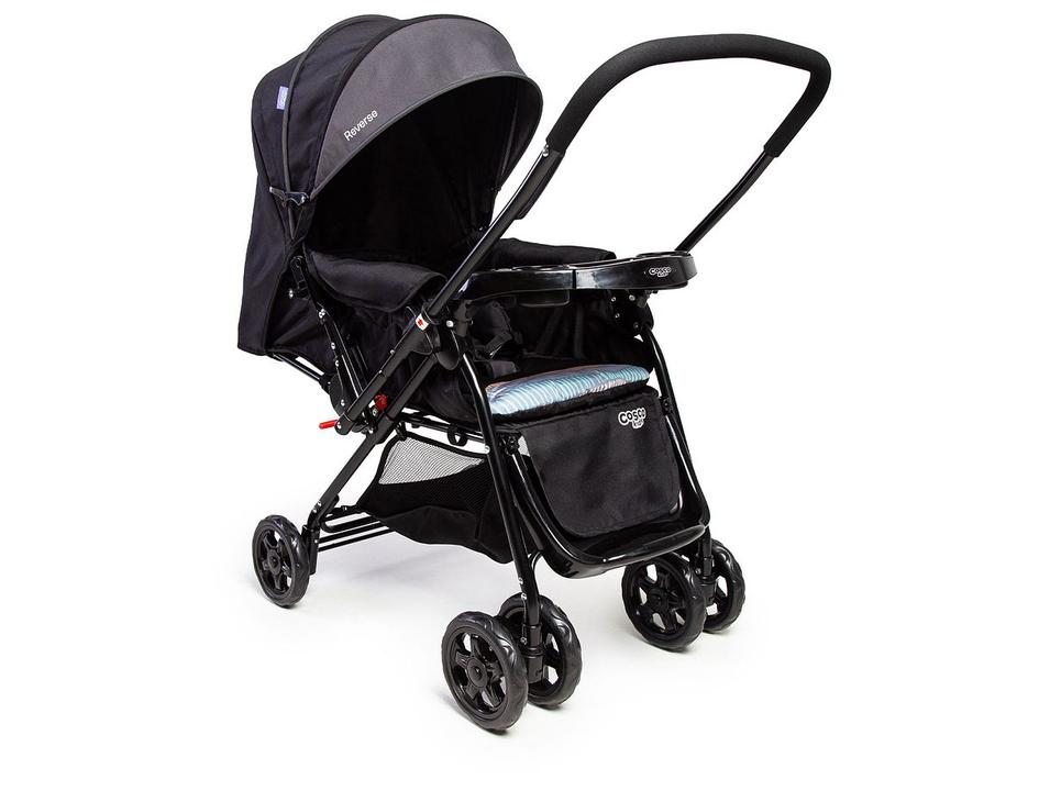Carrinho de Bebê Alça Reversível com Base e Bebê Conforto Cosco Kids Reverse Trio até 15kg - 6