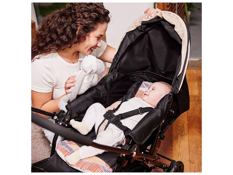 Carrinho de Bebê Alça Reversível com Base e Bebê Conforto Cosco Kids Reverse Trio até 15kg - 11
