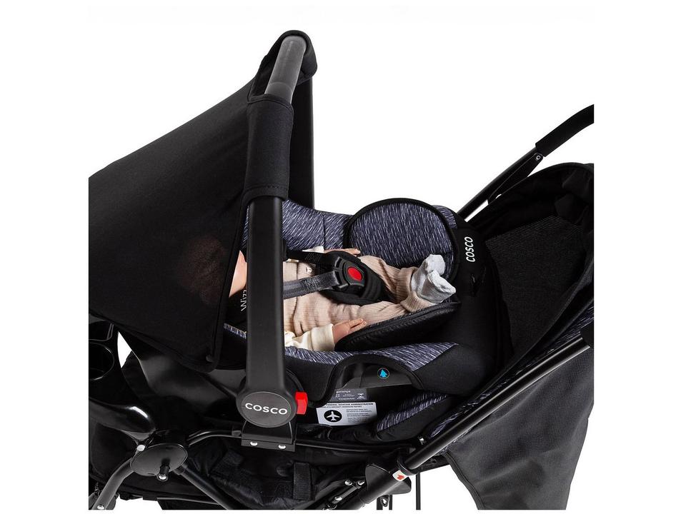 Carrinho de Bebê Alça Reversível com Bebê Conforto Cosco Kids Travel System Reverse 0 a 15kg - 9