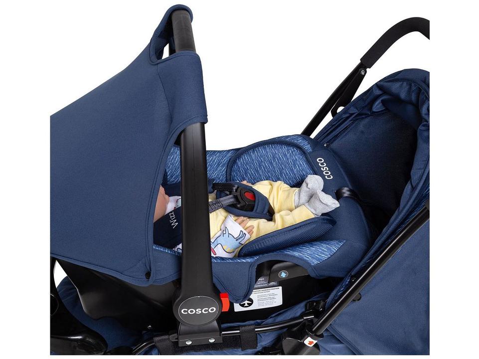 Carrinho de Bebê Alça Reversível com Bebê Conforto Cosco Kids Travel System Reverse 0 a 15kg - 9