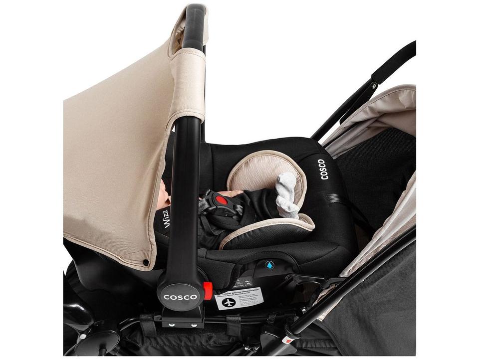 Carrinho de Bebê Alça Reversível com Bebê Conforto Cosco Kids Travel System Reverse 0 a 15kg - 11