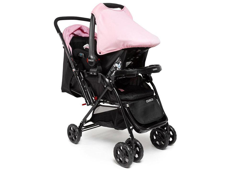 Carrinho de Bebê Alça Reversível com Bebê Conforto Cosco Kids - 7