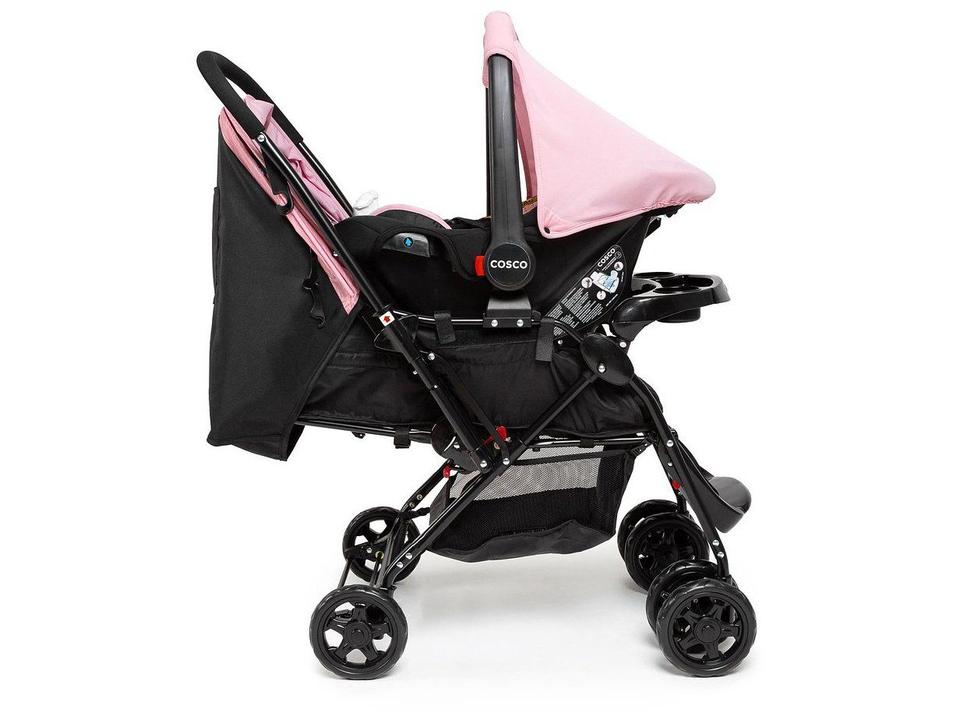 Carrinho de Bebê Alça Reversível com Bebê Conforto Cosco Kids - 8
