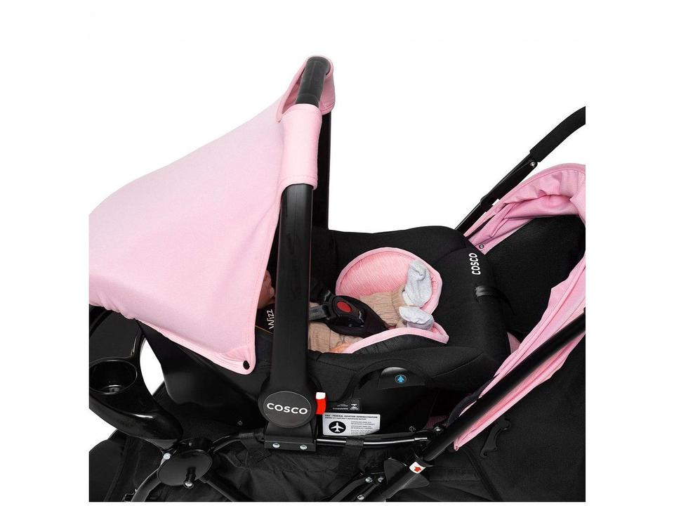 Carrinho de Bebê Alça Reversível com Bebê Conforto Cosco Kids - 9