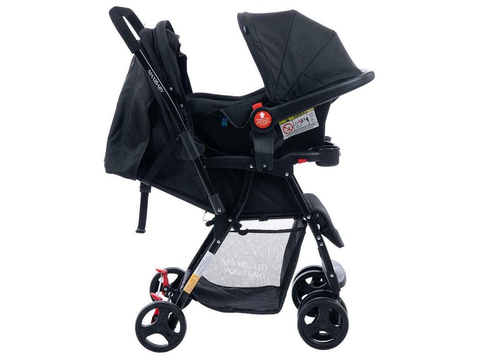 Carrinho de Bebê com Barra Reversível + Bebê Conforto Maxi Baby Youturn até 15kg - 10