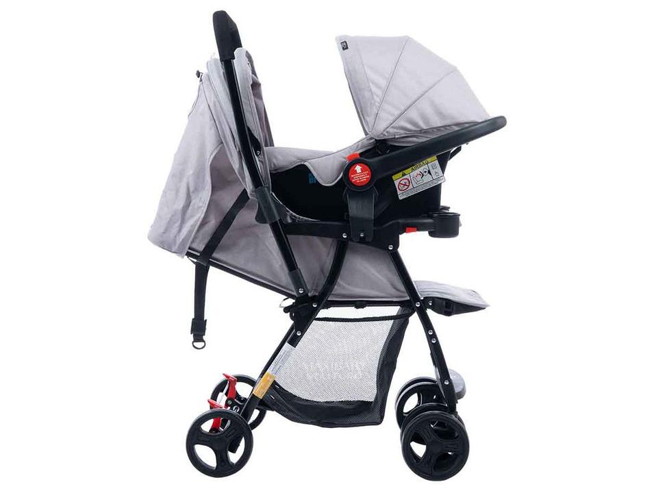 Carrinho de Bebê com Barra Reversível + Bebê Conforto Maxi Baby Youturn até 15kg - 12