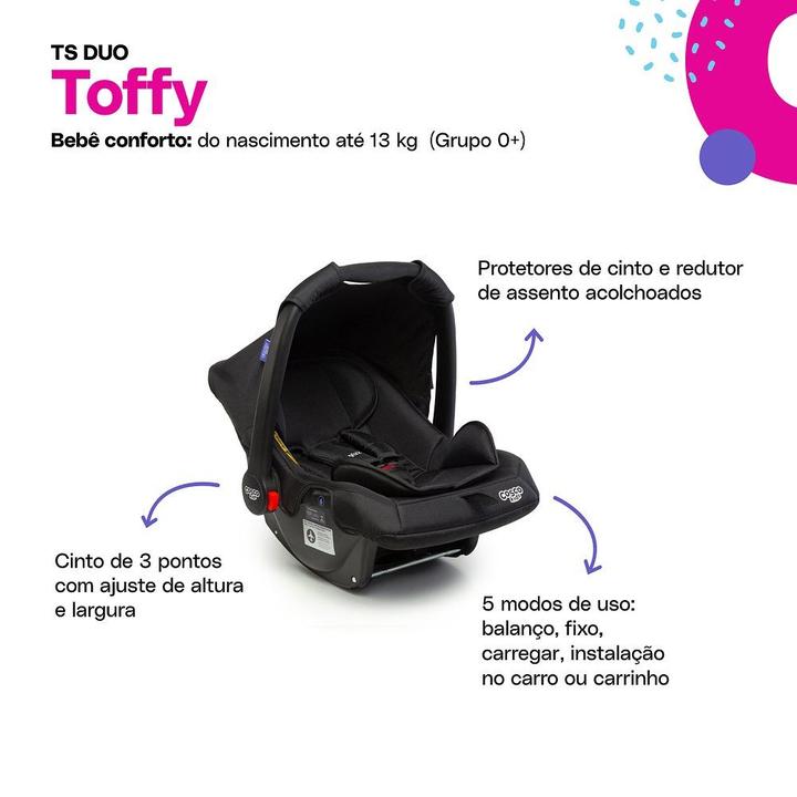 Carrinho de Bebê com Bebê Conforto Cosco Kids - 4