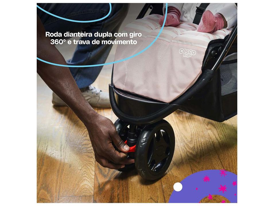 Carrinho de Bebê com Bebê Conforto Cosco Kids Toffy Duo 3 Rodas 0 a 15kg - 11