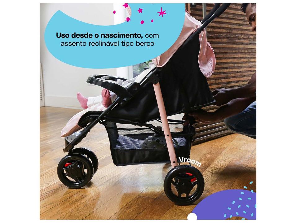 Carrinho de Bebê com Bebê Conforto Cosco Kids Toffy Duo 3 Rodas 0 a 15kg - 8