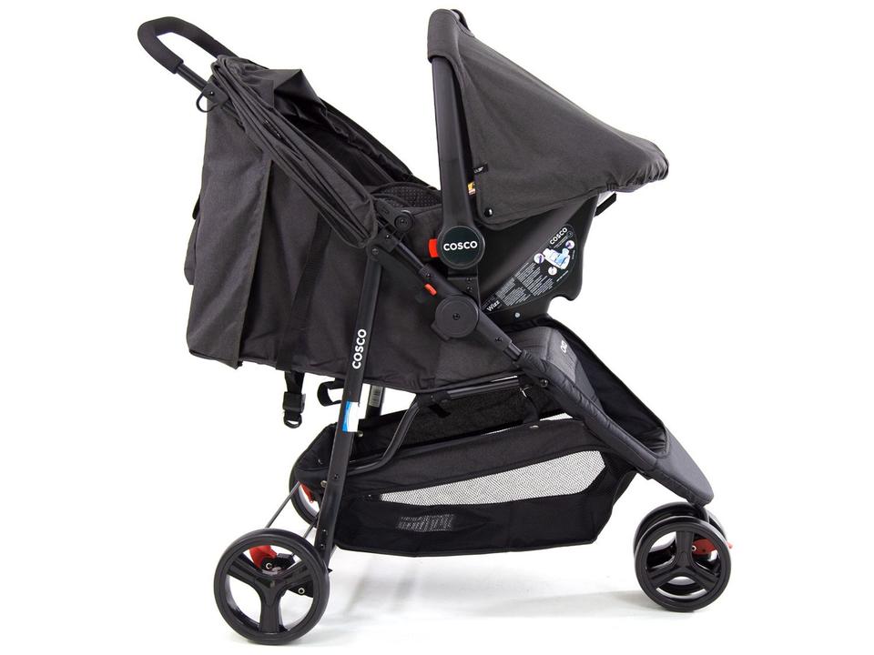 Carrinho de Bebê com Bebê Conforto Cosco - Travel System Jetty 3 Rodas 0 a 15kg - 23