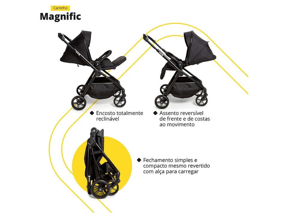 Carrinho de Bebê com Bebê Conforto e Moisés Safety 1st Reversível Magnific  0 a 15kg - 2