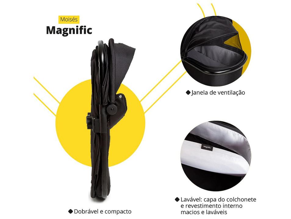 Carrinho de Bebê com Bebê Conforto e Moisés Safety 1st Reversível Magnific  0 a 15kg - 10