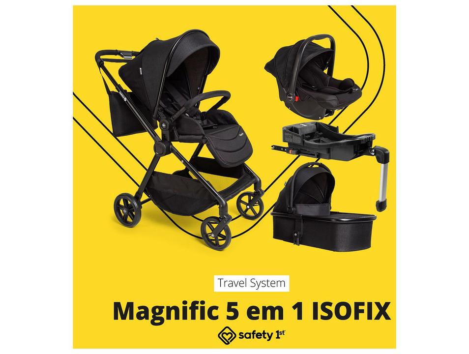 Carrinho de Bebê com Bebê Conforto e Moisés Safety 1st Reversível Magnific  0 a 15kg - 1
