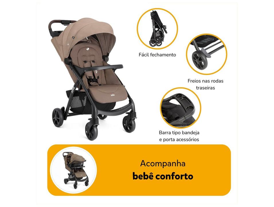 Carrinho de Bebê com Bebê Conforto Joie Muze Juva 0 a 15kg - 2