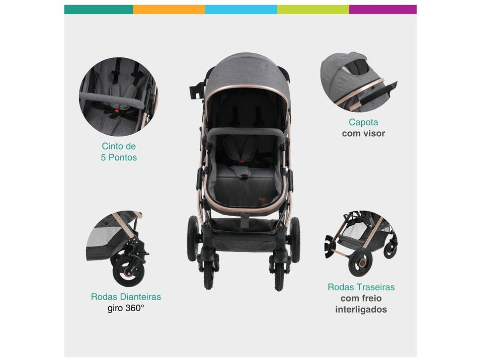 Carrinho de Bebê com Bebê Conforto Maxi Baby Elysian até 22Kg - 3