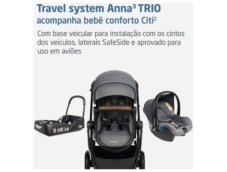 Carrinho de Bebê com Bebê Conforto Reversível Maxi-Cosi Anna³ Trio 0 até 22kg - 14