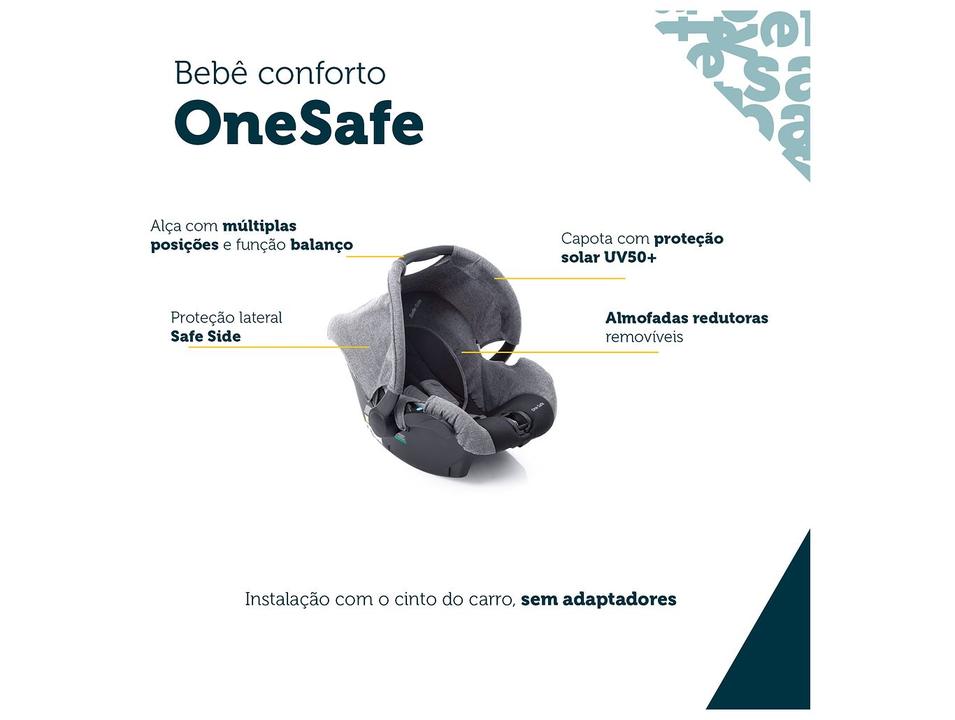 Carrinho de Bebê com Bebê Conforto Reversível Safety 1st Mobi DUO 3 Rodas 0 a 15kg - 4