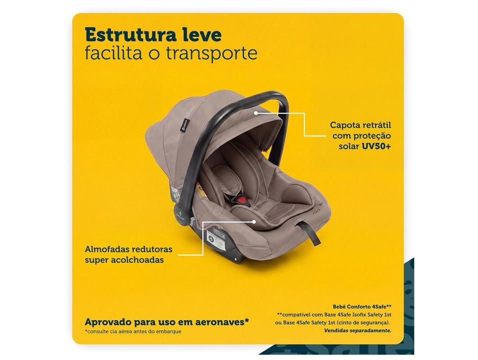 Carrinho de Bebê com Bebê Conforto Reversível Safety 1st Tracer Duo 0 a 22kg - 6
