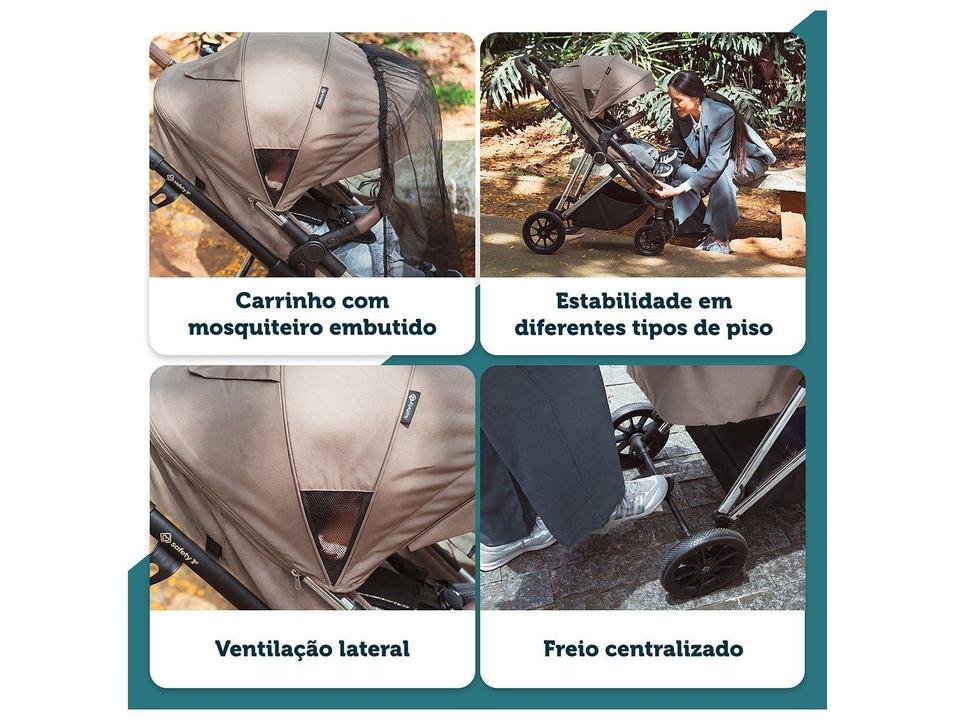 Carrinho de Bebê com Bebê Conforto Reversível Safety 1st Tracer Duo 0 a 22kg - 4