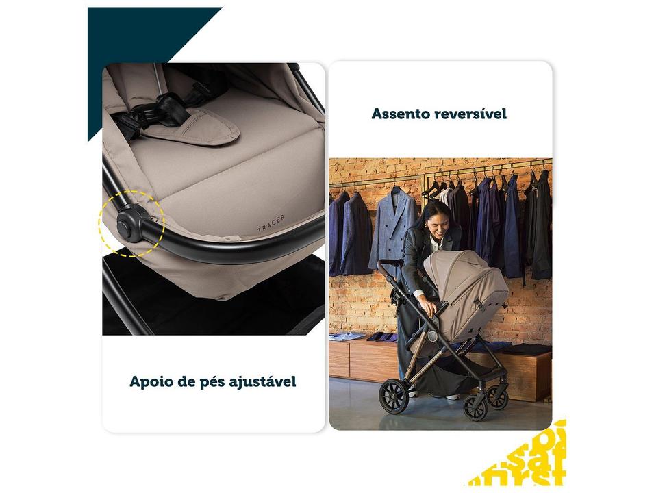Carrinho de Bebê com Bebê Conforto Reversível Safety 1st Tracer Duo 0 a 22kg - 3