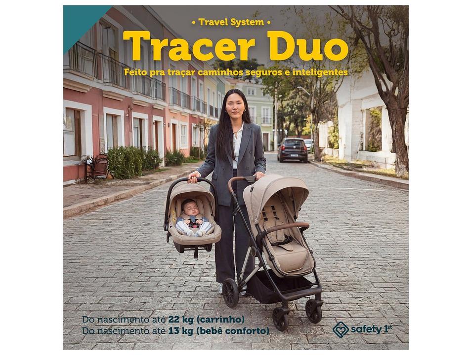 Carrinho de Bebê com Bebê Conforto Reversível Safety 1st Tracer Duo 0 a 22kg - 1