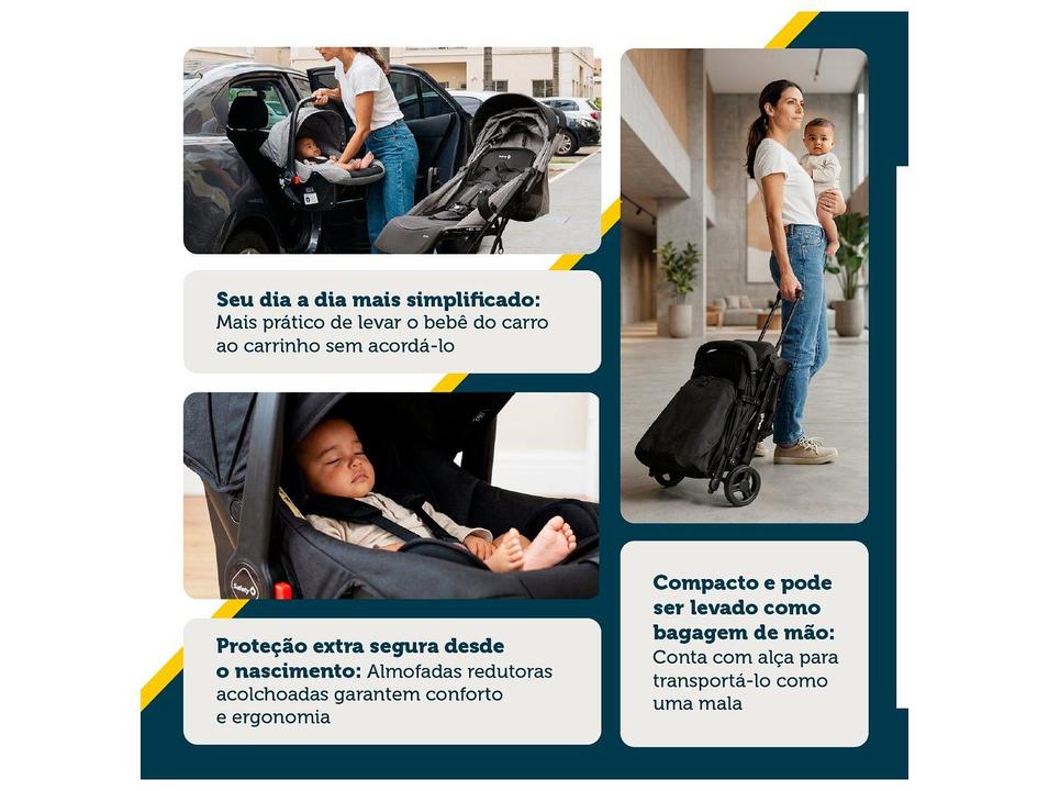 Carrinho de Bebê com Bebê Conforto Safety 1st Travel System até 22kg - 3