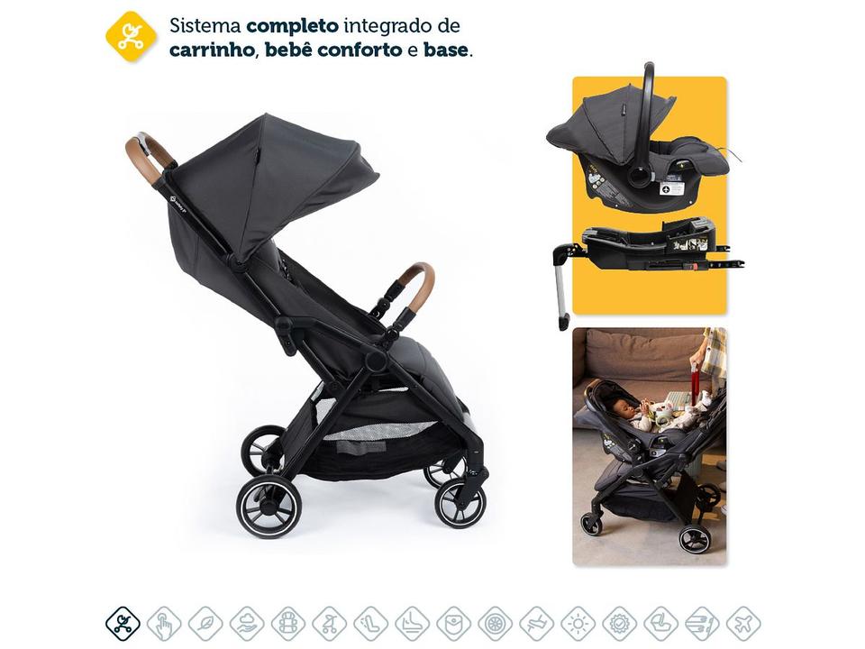 Carrinho de Bebê com Bebê Conforto Safety 1st Travel System Spark Plus Trio até 15kg - 1