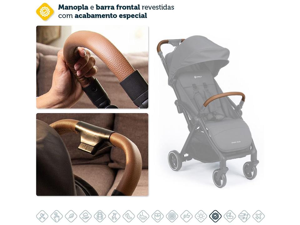 Carrinho de Bebê com Bebê Conforto Safety 1st Travel System Spark Plus Trio até 15kg - 12