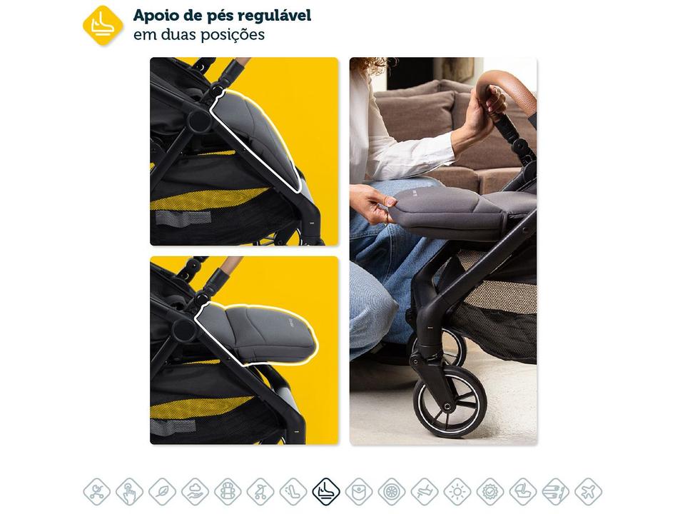 Carrinho de Bebê com Bebê Conforto Safety 1st Trio Spark Plus até 15kg - 7