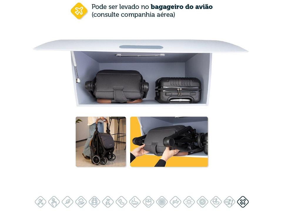 Carrinho de Bebê com Bebê Conforto Safety 1st Trio Spark Plus até 15kg - 15