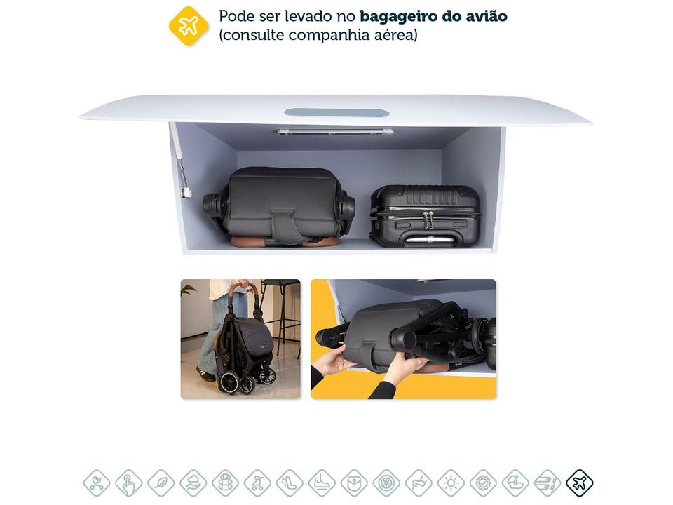 Carrinho de Bebê com Bebê Conforto Safety 1st Trio Spark Plus até 15kg - 15