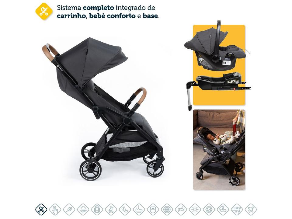 Carrinho de Bebê com Bebê Conforto Safety 1st Trio Spark Plus até 15kg - 1