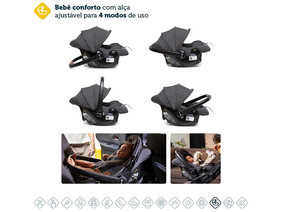 Carrinho de Bebê com Bebê Conforto Safety 1st Trio Spark Plus até 15kg - 13