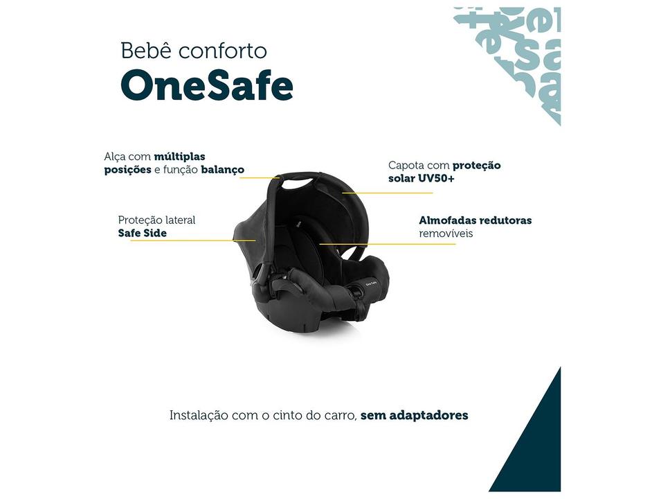 Carrinho de Bebê com Bebê Conforto Safety 1st TS Mobi Duo 3 Rodas até 15kg - 4
