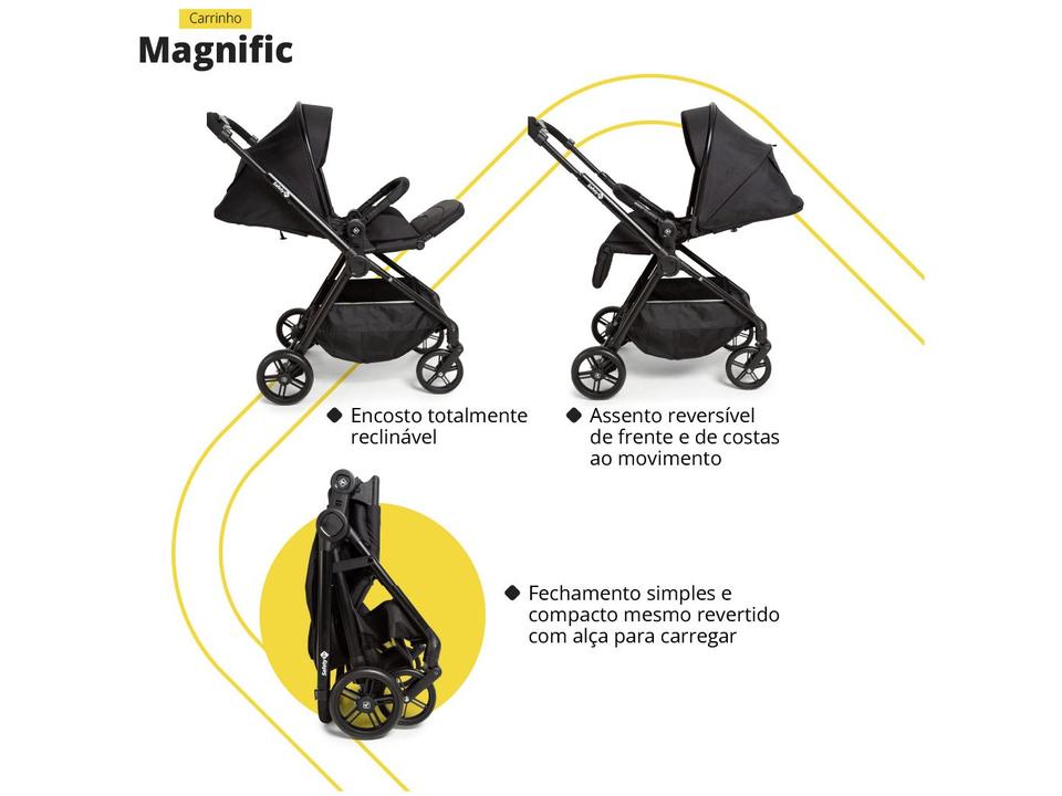 Carrinho de Bebê com Bebê Conforto Travel System - 13