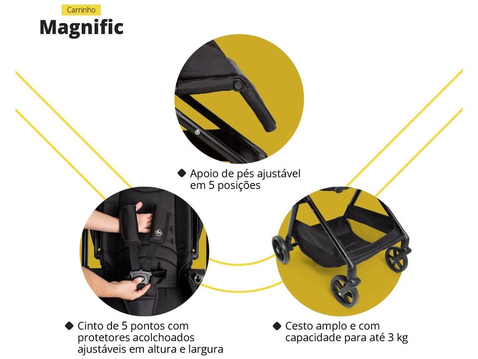 Carrinho de Bebê com Bebê Conforto Travel System - 15
