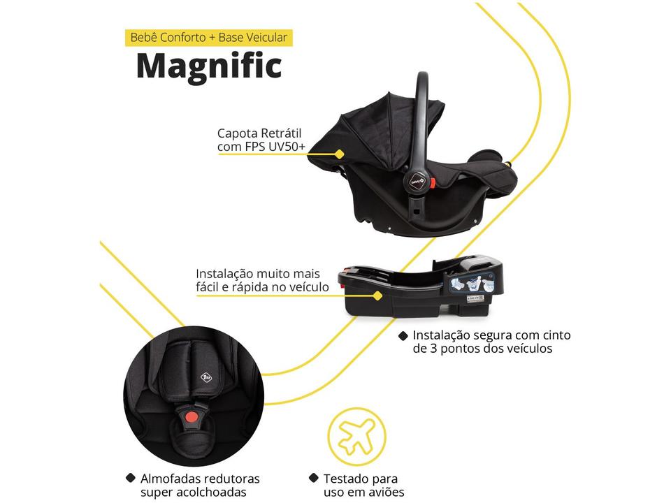 Carrinho de Bebê com Bebê Conforto Travel System - 11