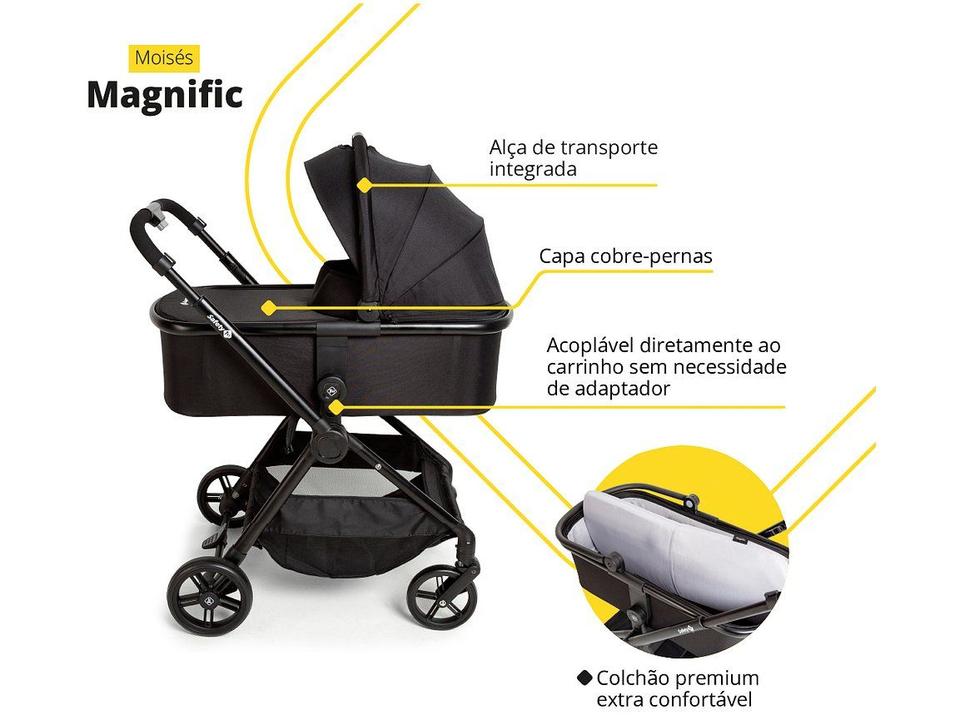 Carrinho de Bebê com Moisés e Bebê Conforto 5 em 1 Safety 1st - 1